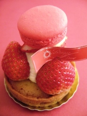 赤いフルーツのクリームタルト